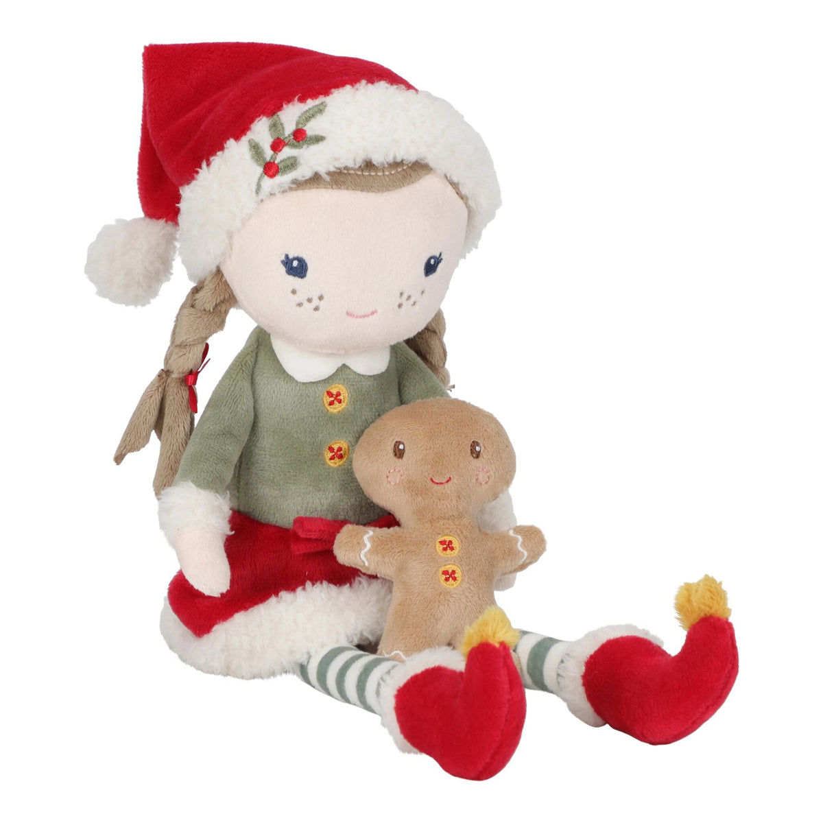 Pormenor da boneca de Natal Rosa | little-dutch-boneca-natal-rosa-lollakids