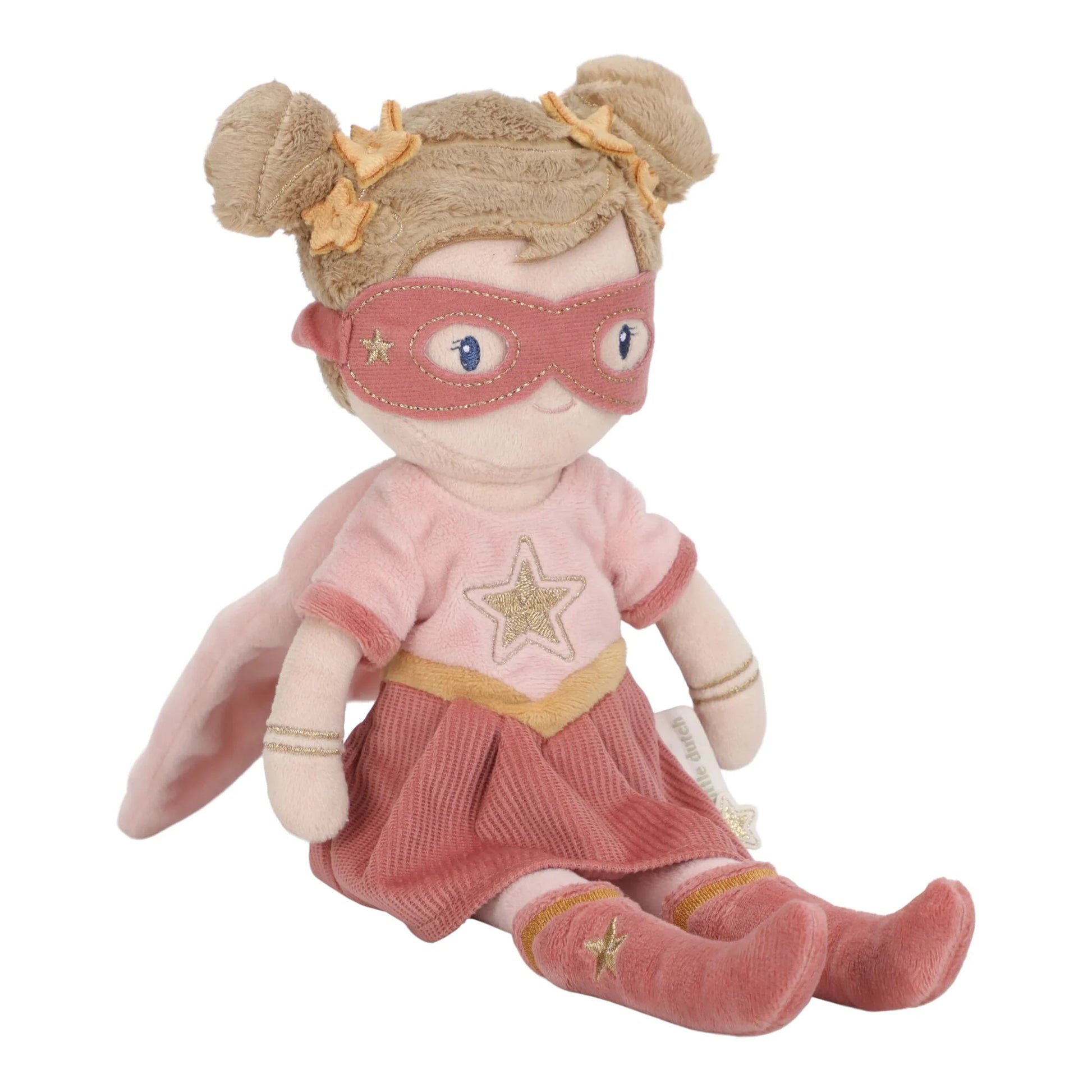 Boneca Super-Heroína Rosa Little Dutch 35 cm