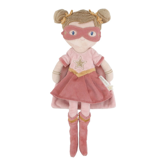 Boneca Super-Heroína Rosa Little Dutch 35 cm