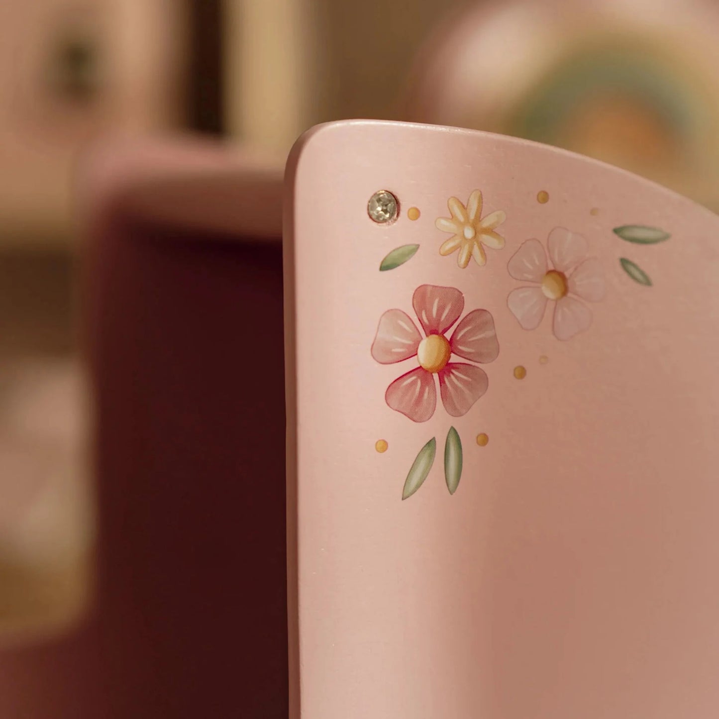 Little Dutch Carrinho de Bonecas em Madeira Rosa Soft Flowers 