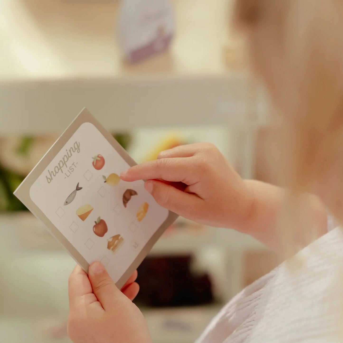 detalhe do clip para lista de compras little dutch