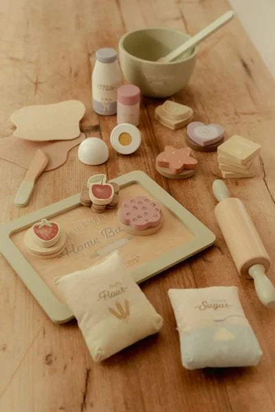Little Dutch Set de Pastelaria de Madeira Verde (3+)