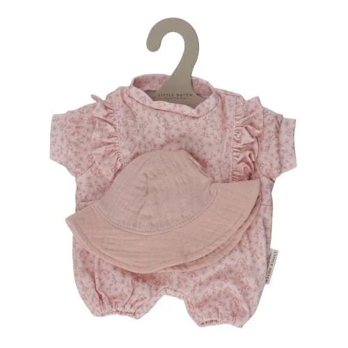 Roupa para Boneca Rosa Floral da Little Dutch