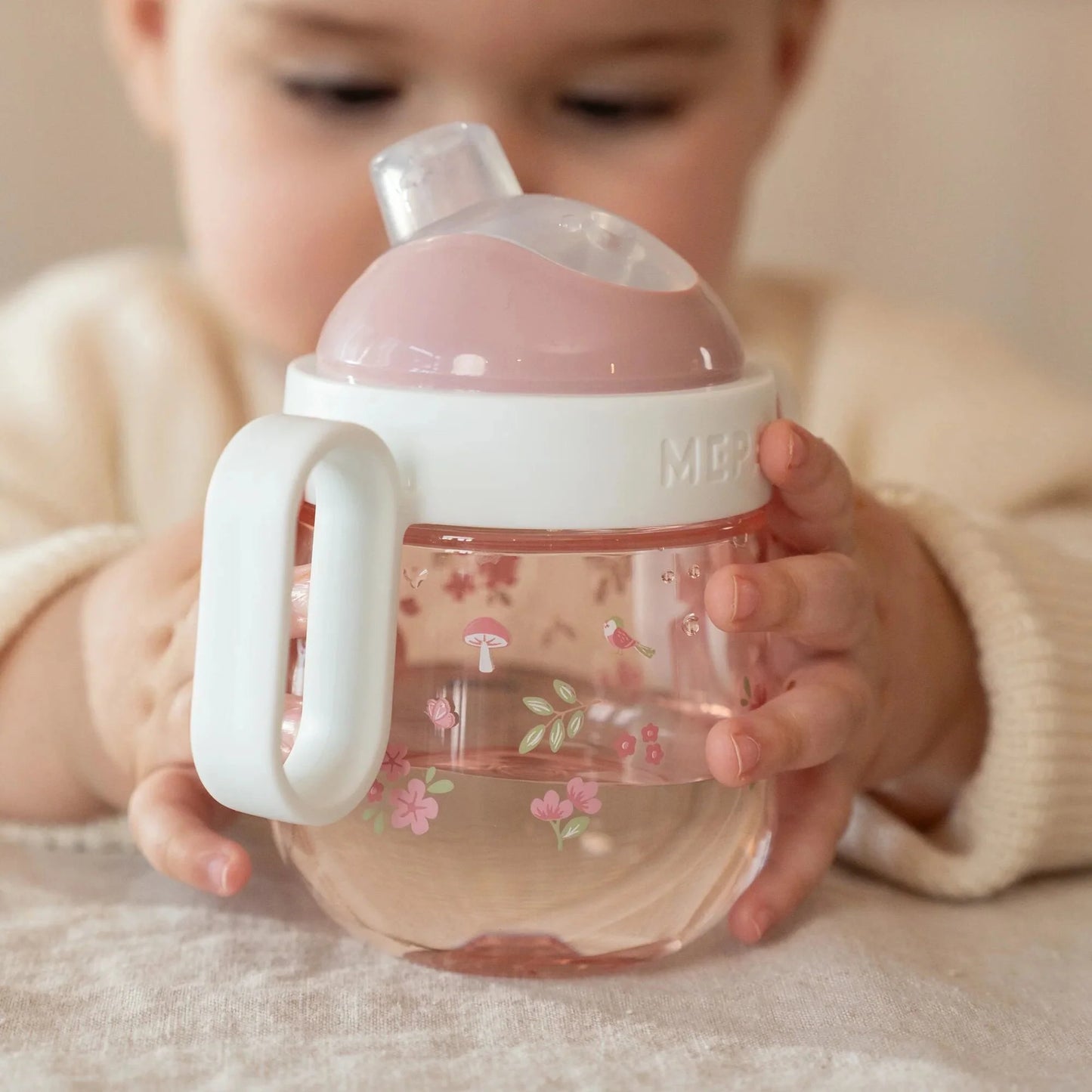 Mepal Mio Antileak Spout Cup 200 ml Fairy Garden (Little Dutch) – Copo com Bico Anti-Fugas