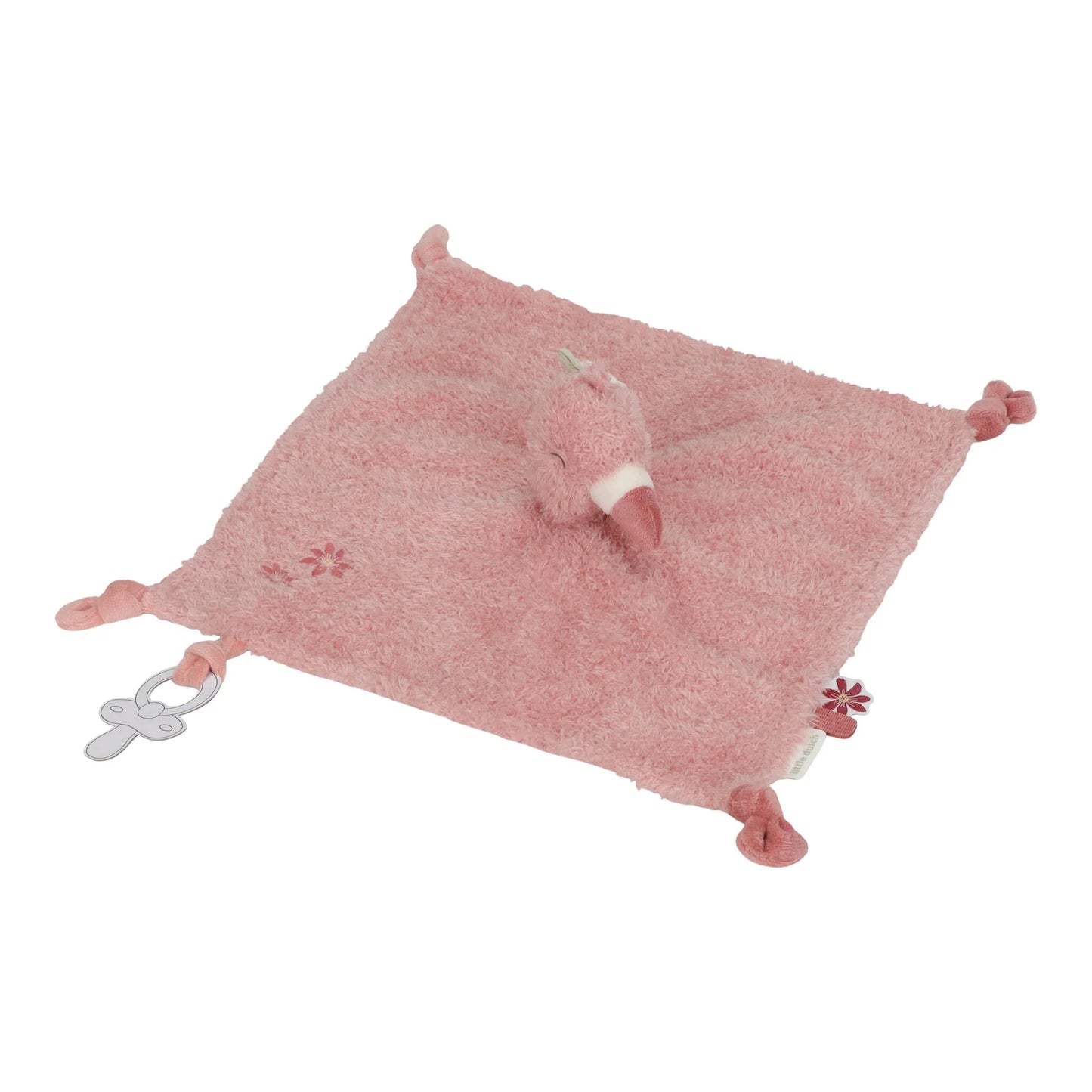 Doudou Flamingo Little Dutch em formato quadrado