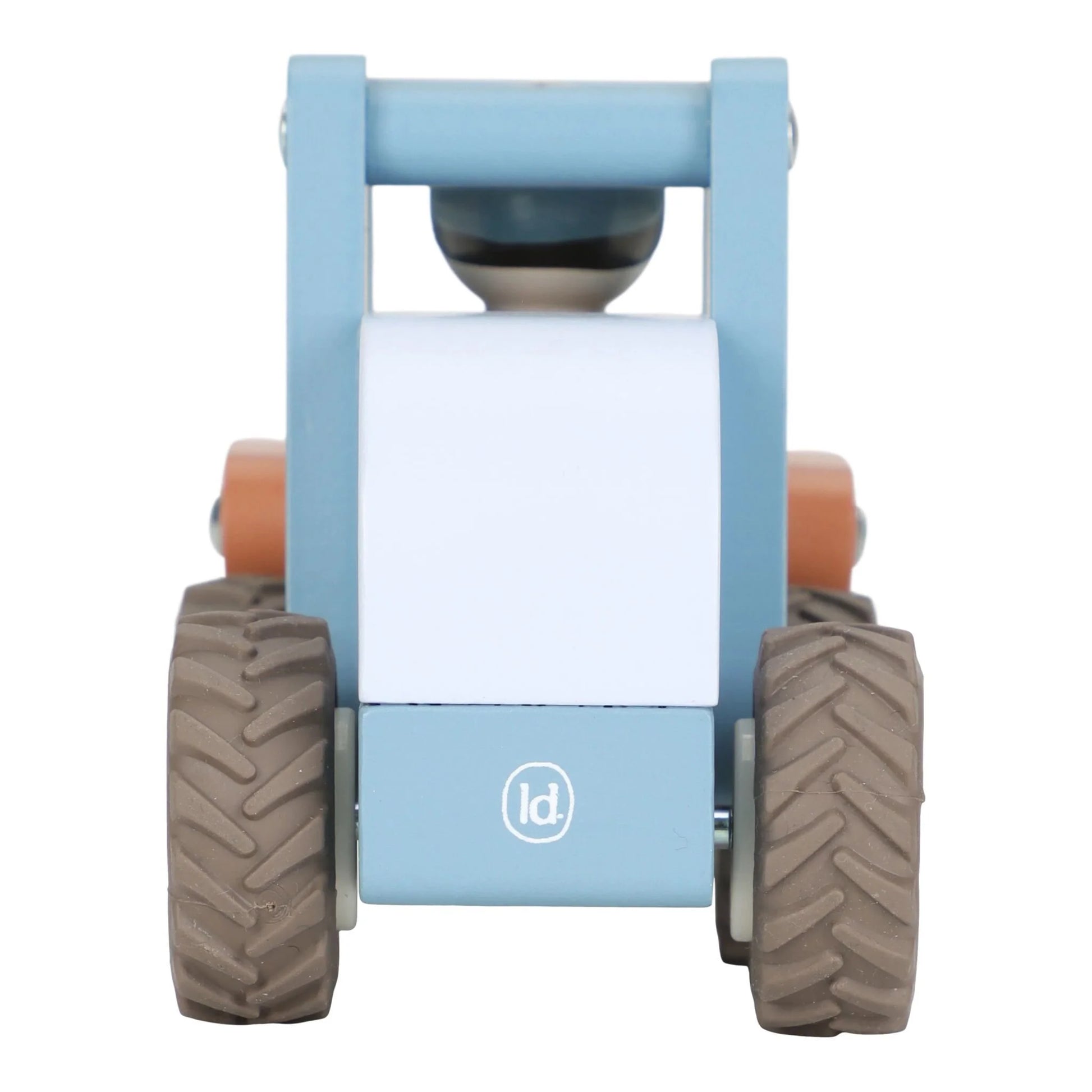 Little Dutch Bulldozer de Madeira, Rodas de Borracha