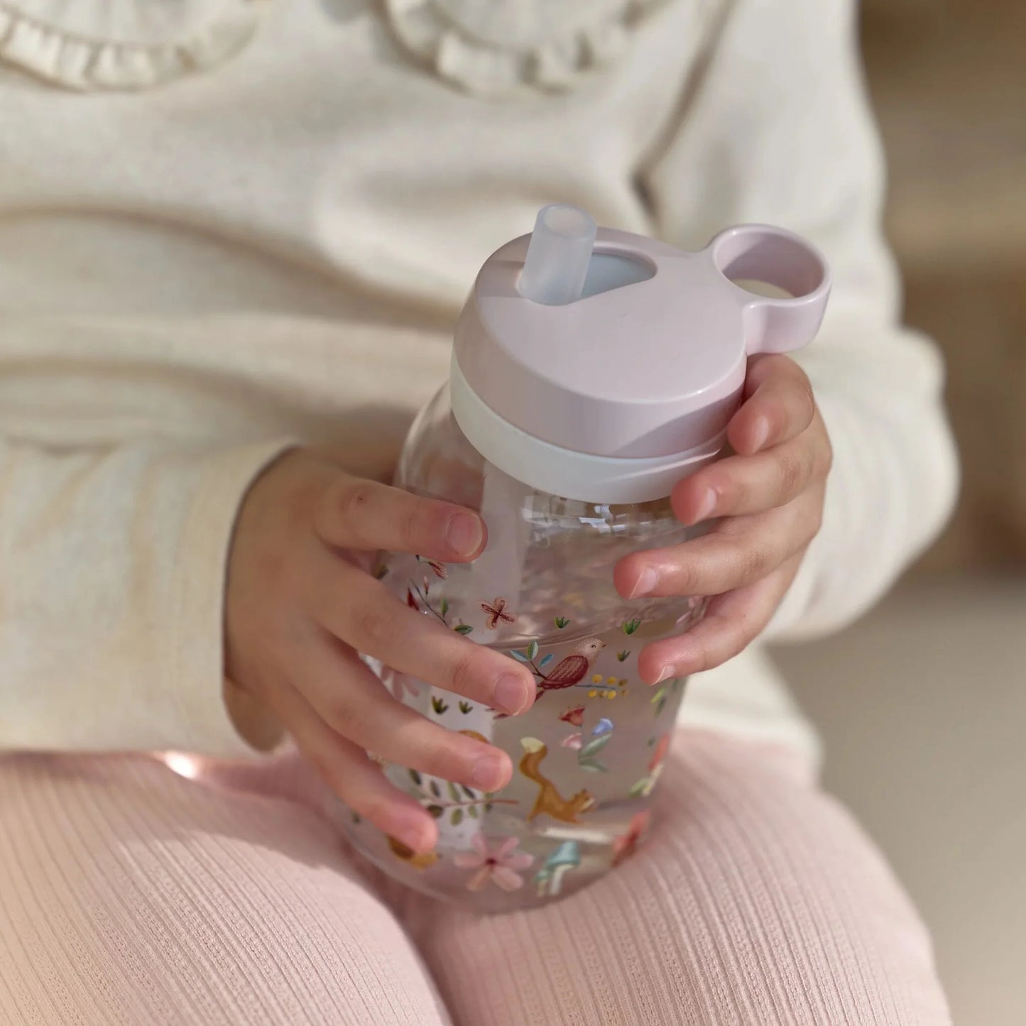 Garrafa com Palhinha Pop-Up 450 ml Fairy Garden Mepal