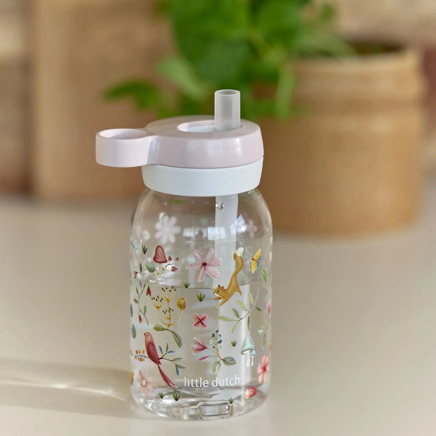 Garrafa com Palhinha Pop-Up 450 ml Fairy Garden Mepal