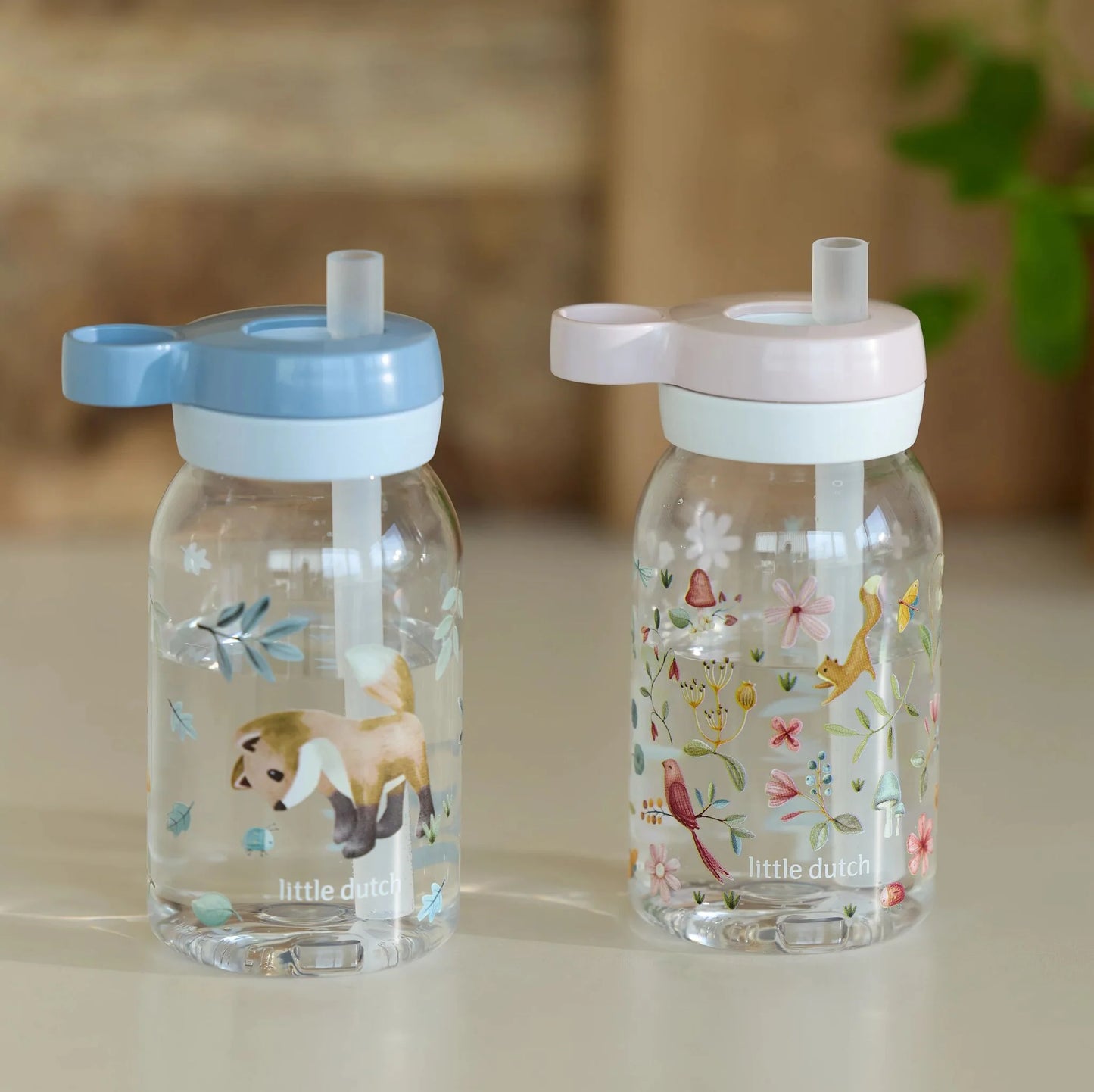 Garrafa com Palhinha Pop-Up 450 ml Forest Friends Mepal