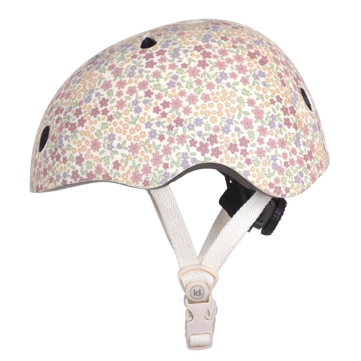 Capacete Infantil Little Dutch Sunny Flower Off-White - vista lateral