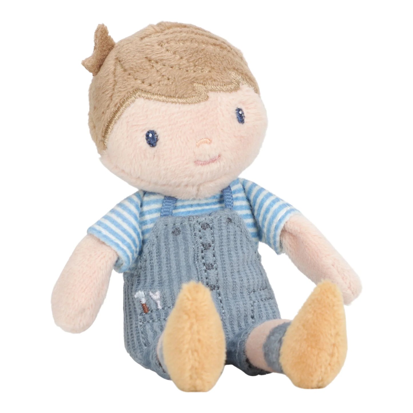 Boneco de Mimo Jim 10 cm Azul | Boneco Macio para Bebé