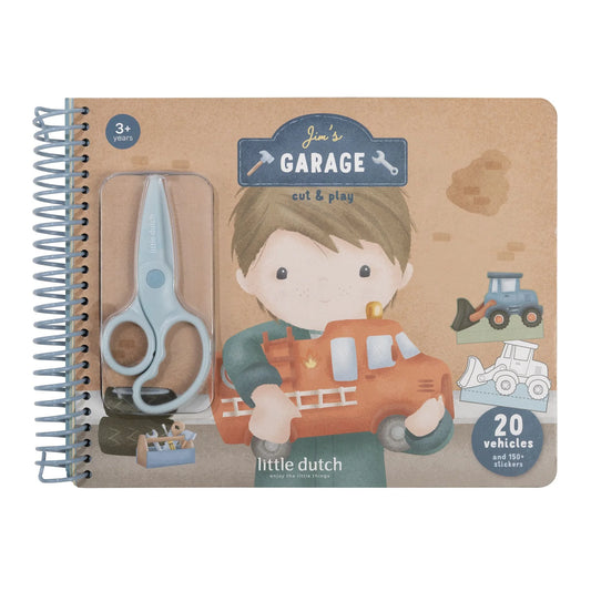 Livro de recorte com tesoura | A Garagem | Jim & Friends