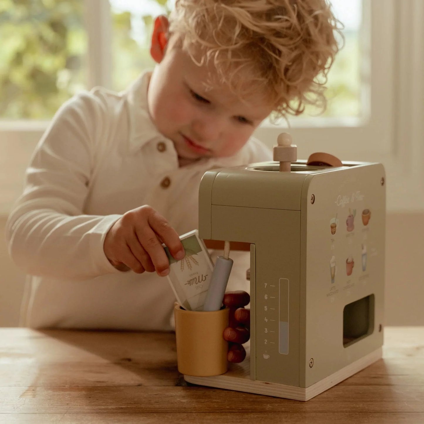 Little Dutch Máquina de Café em Madeira para Crianças – Set Barista