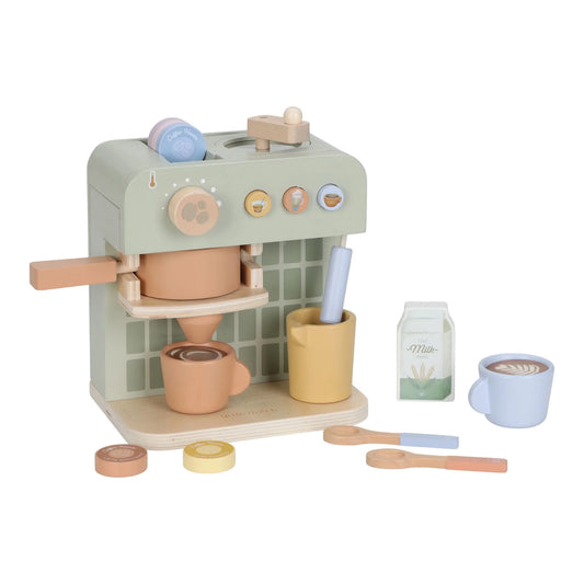 Little Dutch Máquina de Café em Madeira para Crianças – Set Barista