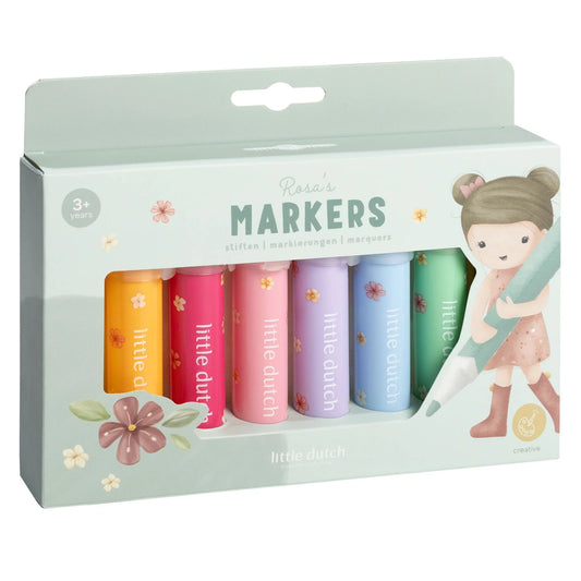 Marcadores Little Dutch Essentials multicolor 8 unidades