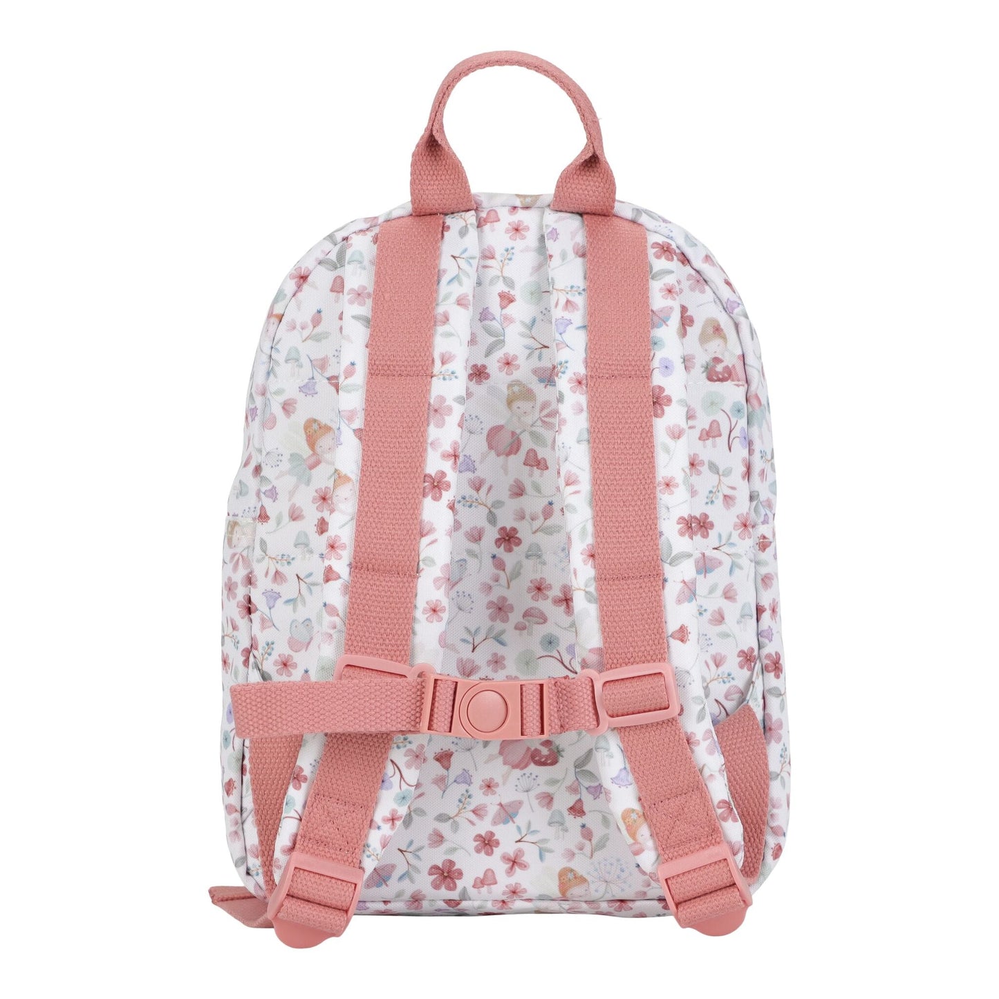 Interior da mochila Fairy Garden rosa com alças elásticas | little-dutch-mochila-fairy-garden-rosa-29cm-lollakids