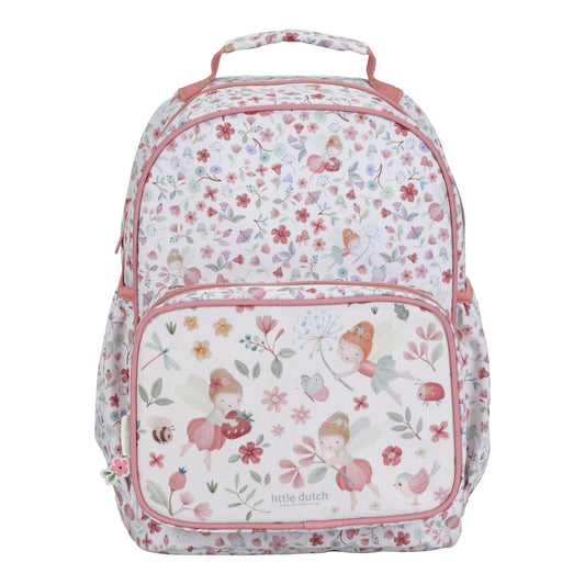 Mochila cor-de-rosa Fairy Garden 35 cm | little-dutch-mochila-fairy-garden-rosa-lollakids