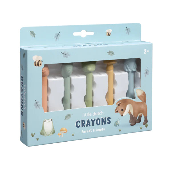 Little Dutch Crayons Forest Friends (2+) – Formas de Animais, Multicolor | 126367