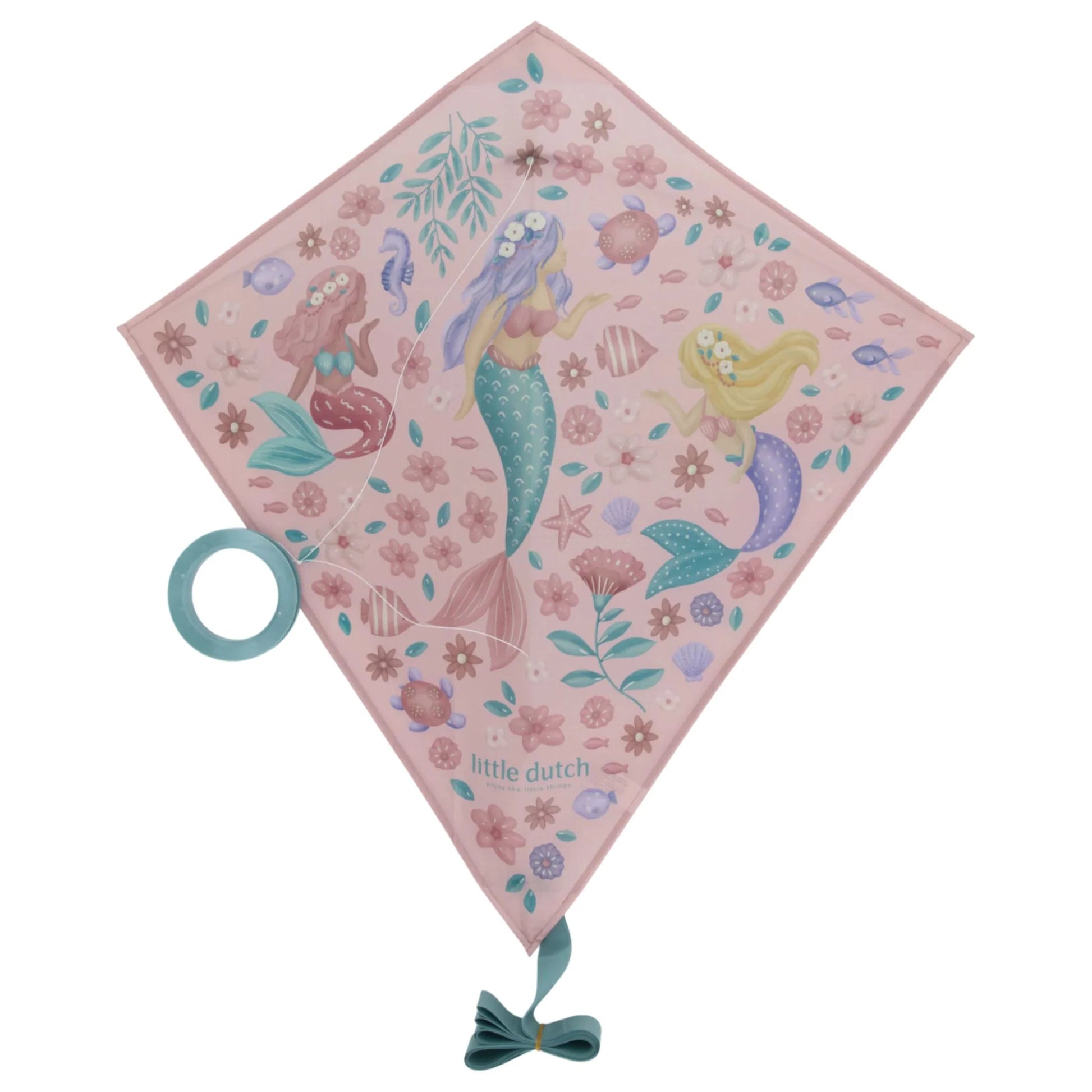Papagaio de vento criança Dreamy Mermaid rosa