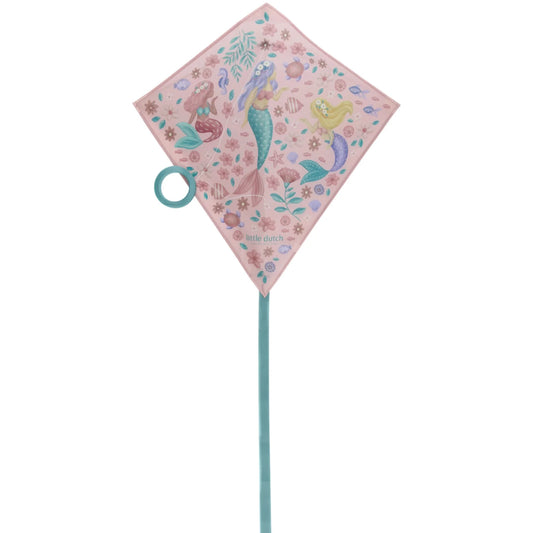 Papagaio de vento criança Dreamy Mermaid rosa
