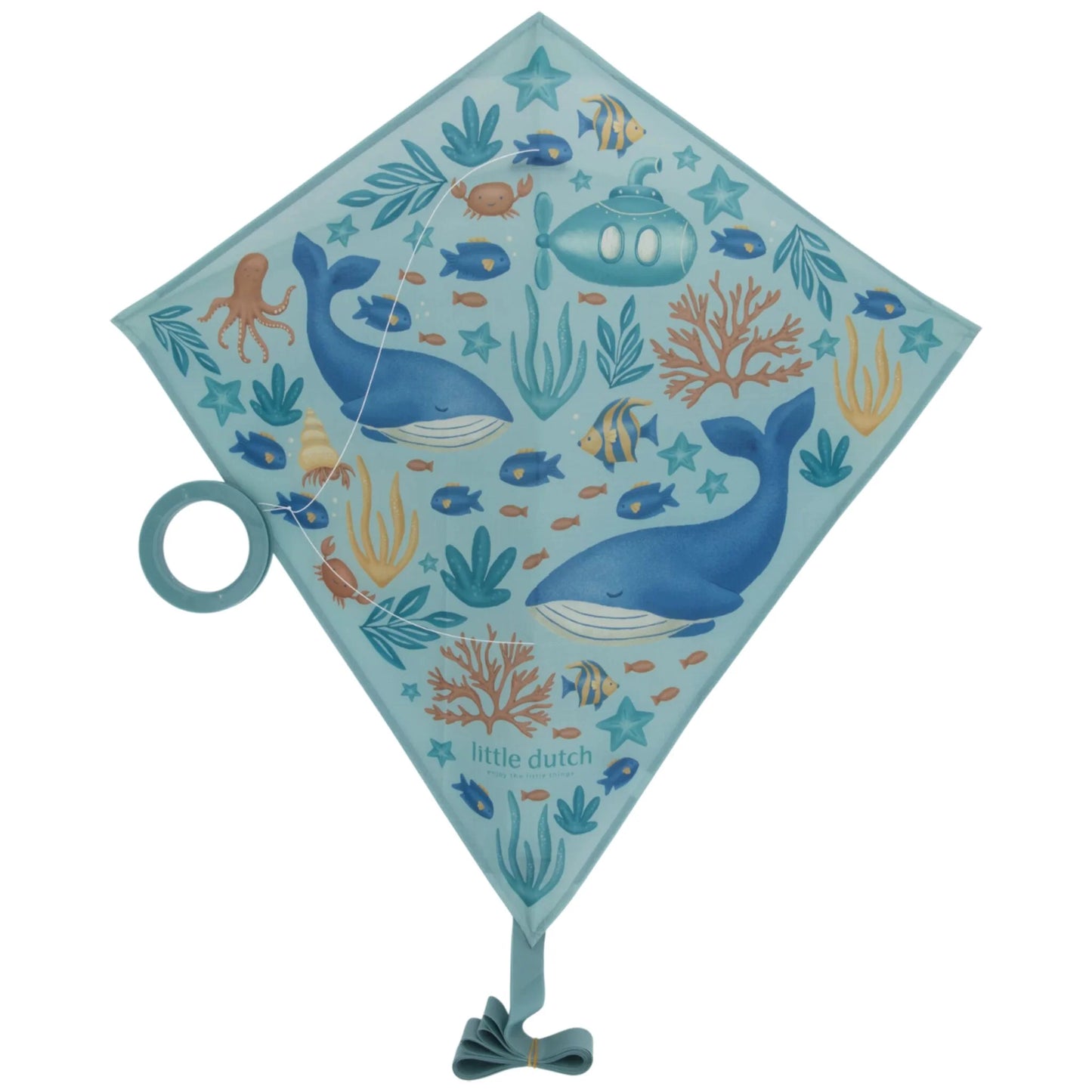 Papagaio de vento criança Ocean World azul