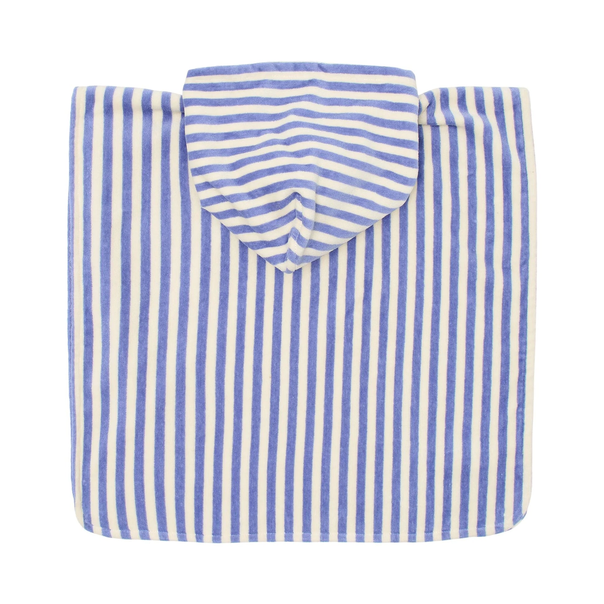 Poncho praia criança Dreamy Purple Stripe algodão orgânico