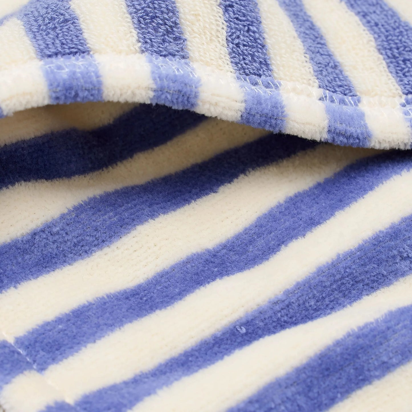 Poncho praia criança Dreamy Purple Stripe algodão orgânico