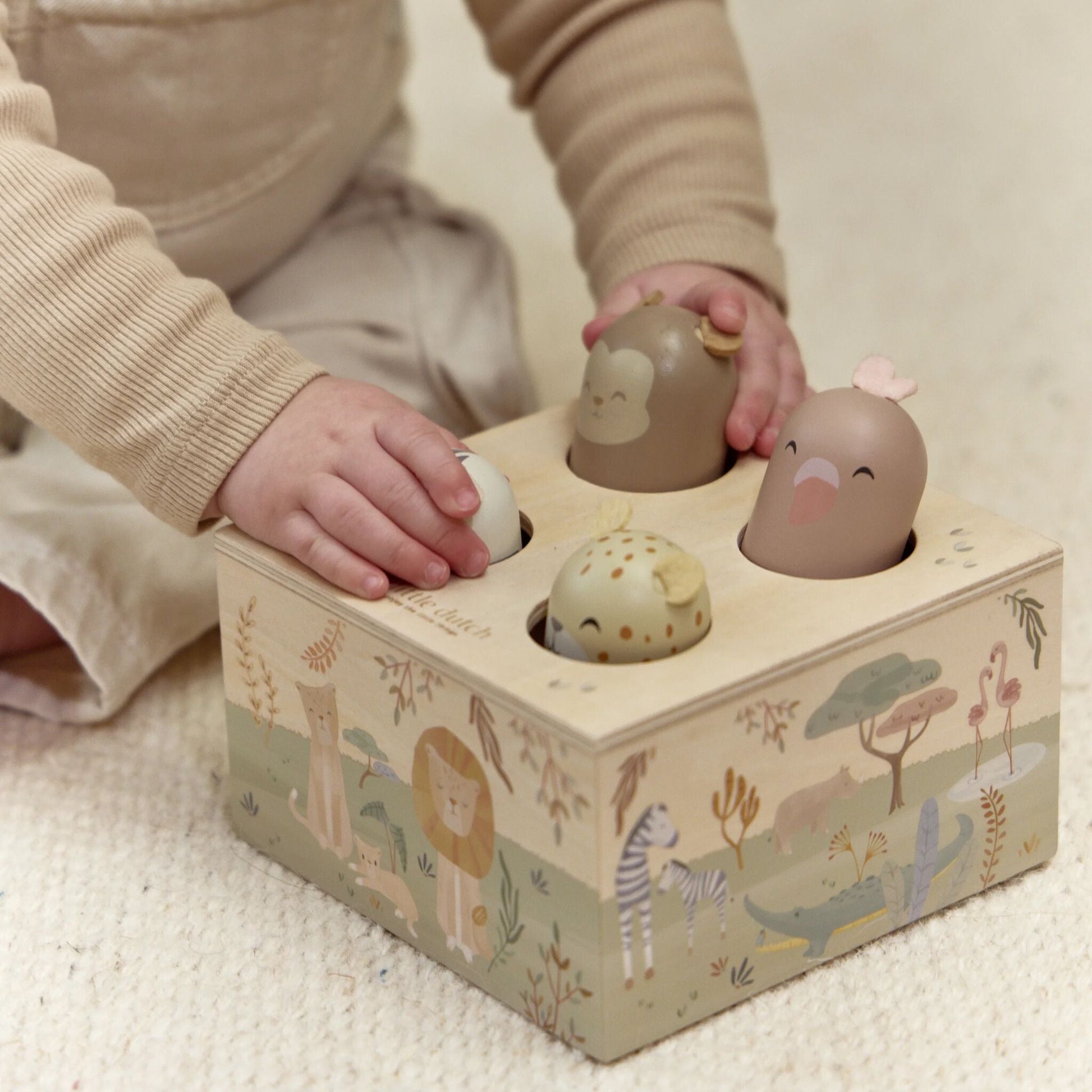 Embalagem do Pop-up Safari Friends | little-dutch-pop-up-safari-friends-lollakids