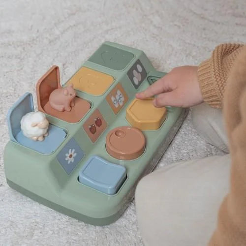 Brinquedo pop-up Little Farm bebé 10 meses