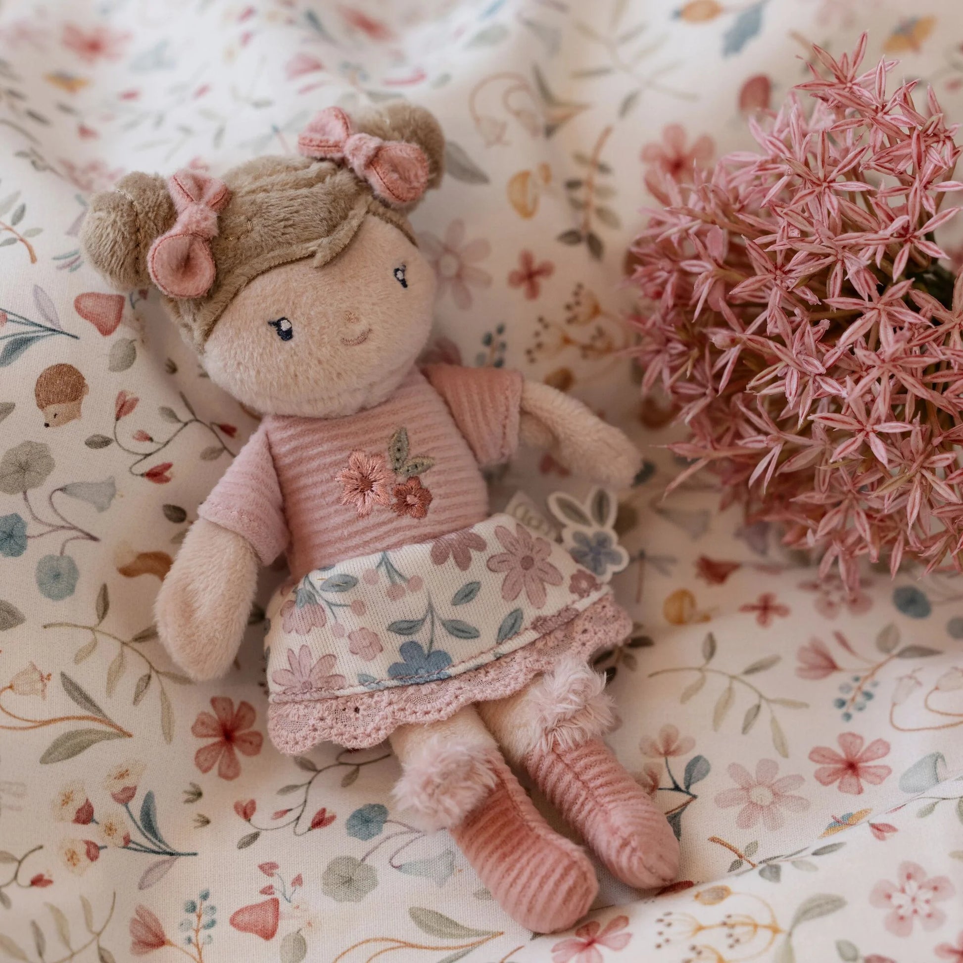 Boneca de Peluche Rosa 10cm para Criança | Lolla Kids