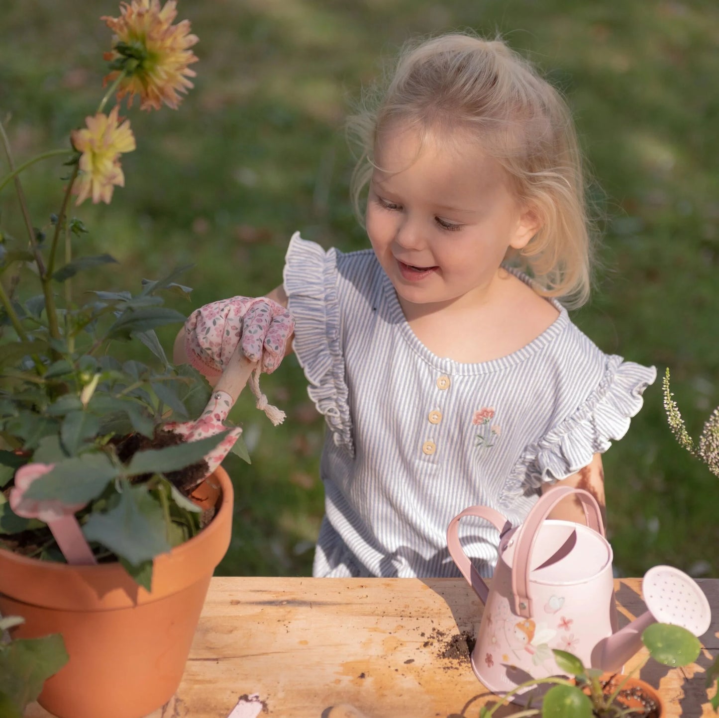 Conjunto de Jardinagem Infantil Little Dutch Fairy Garden Rosa