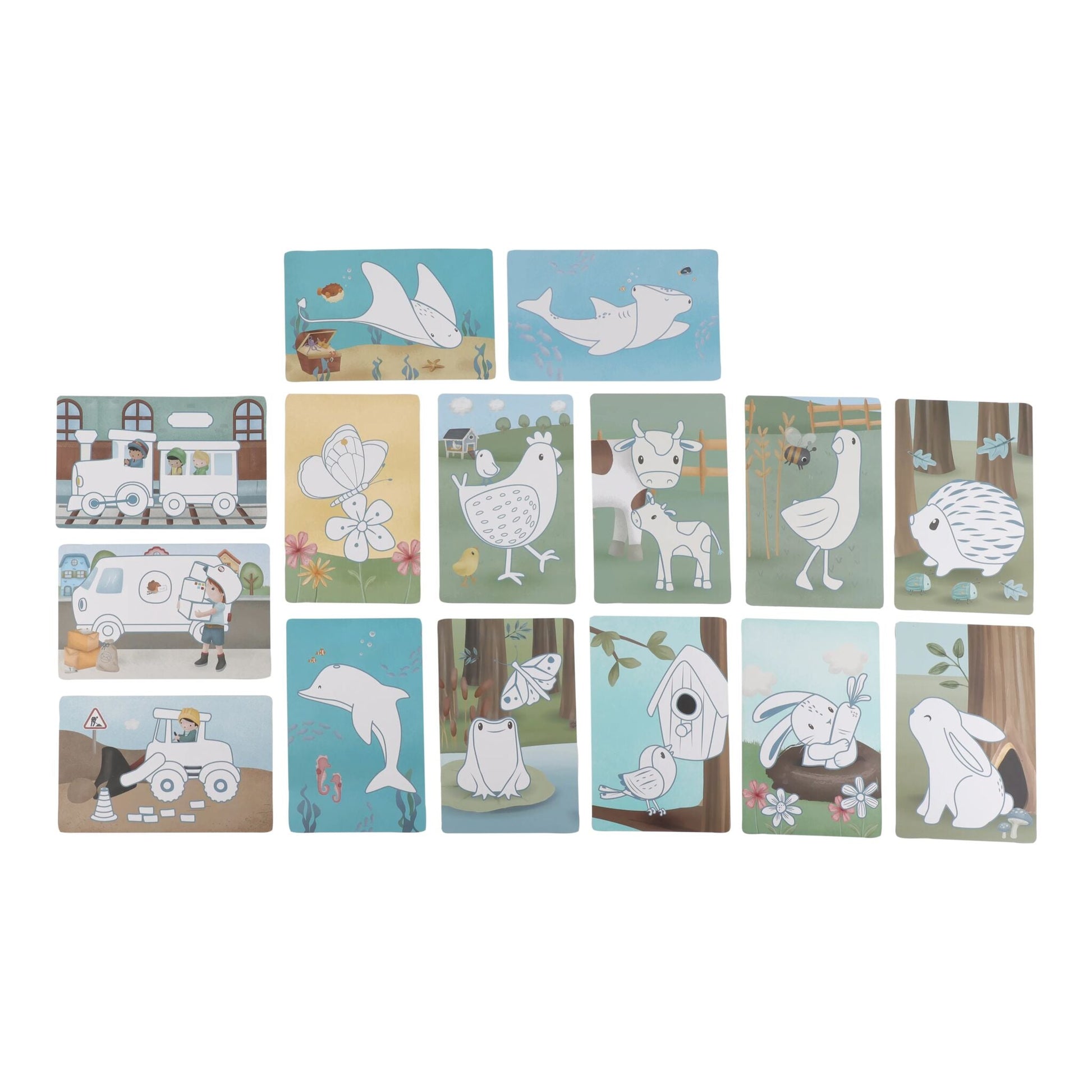Desenho apagado por completo no tablet azul Little Dutch | little-dutch-tablet-desenho-azul-lollakids