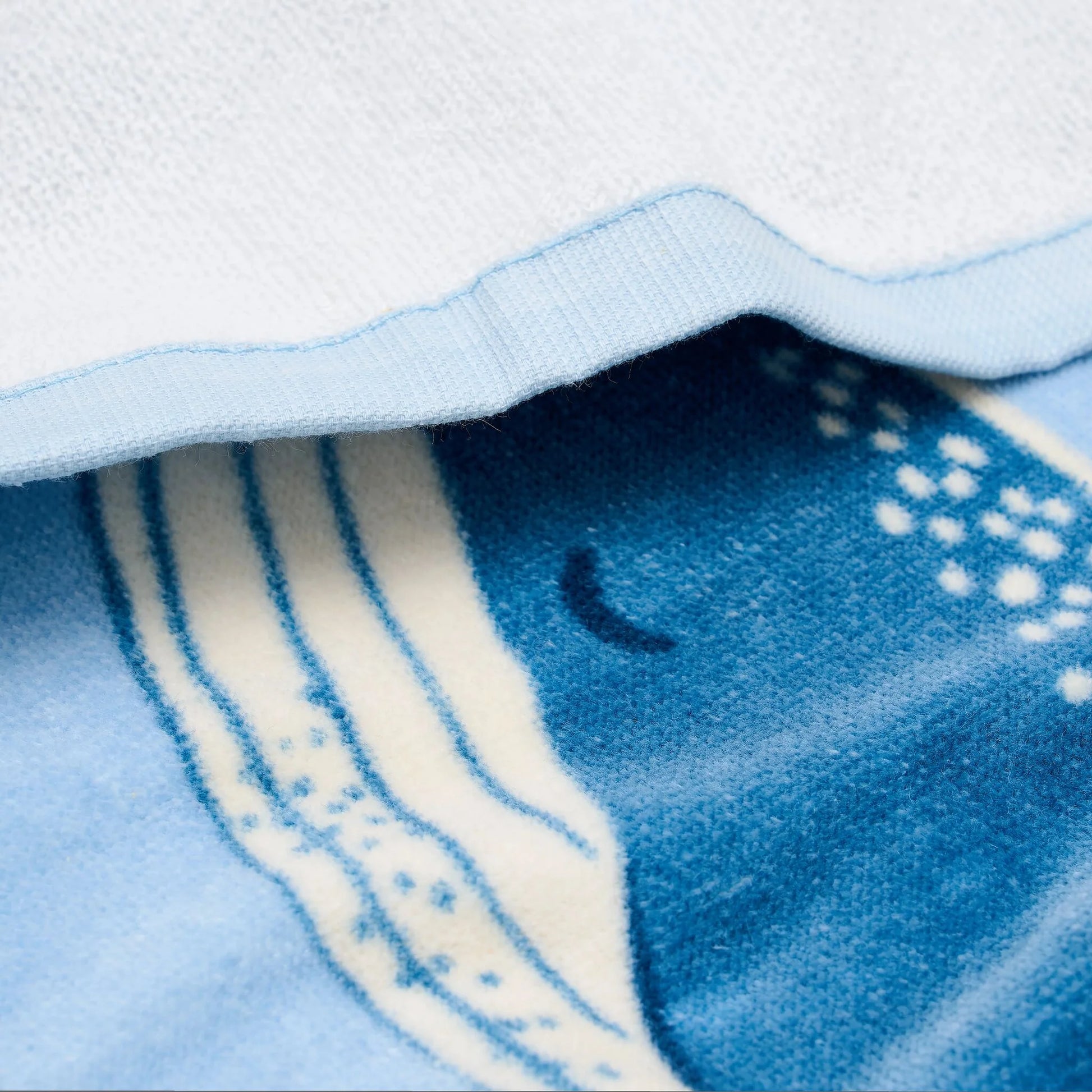 Toalha de Praia Infantil Ocean World Blue 60x120 Algodão Orgânico
