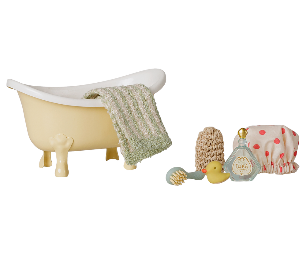 Conjunto de Banheira para Ratinhos – Amarelo | Maileg