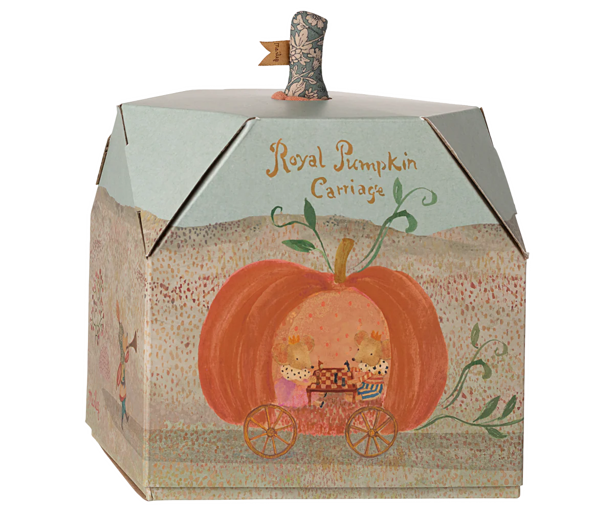 Maileg Pumpkin Carriage para Ratinhos – Carroça Abóbora (3+)