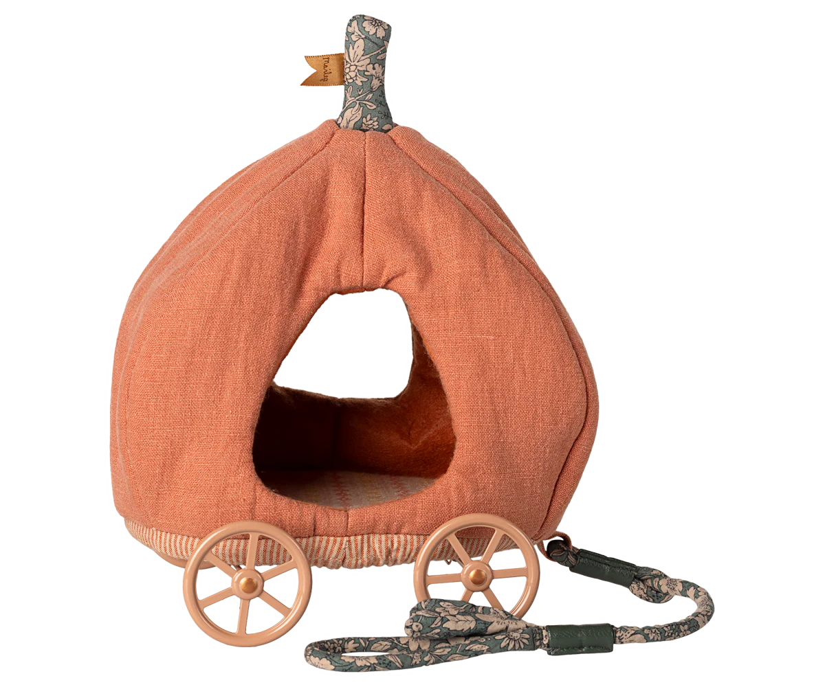 Maileg Pumpkin Carriage para Ratinhos – Carroça Abóbora (3+)