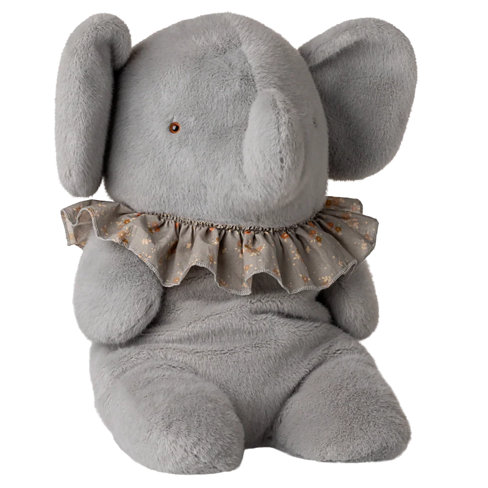 Maileg elefante peluche grande azul cinzento