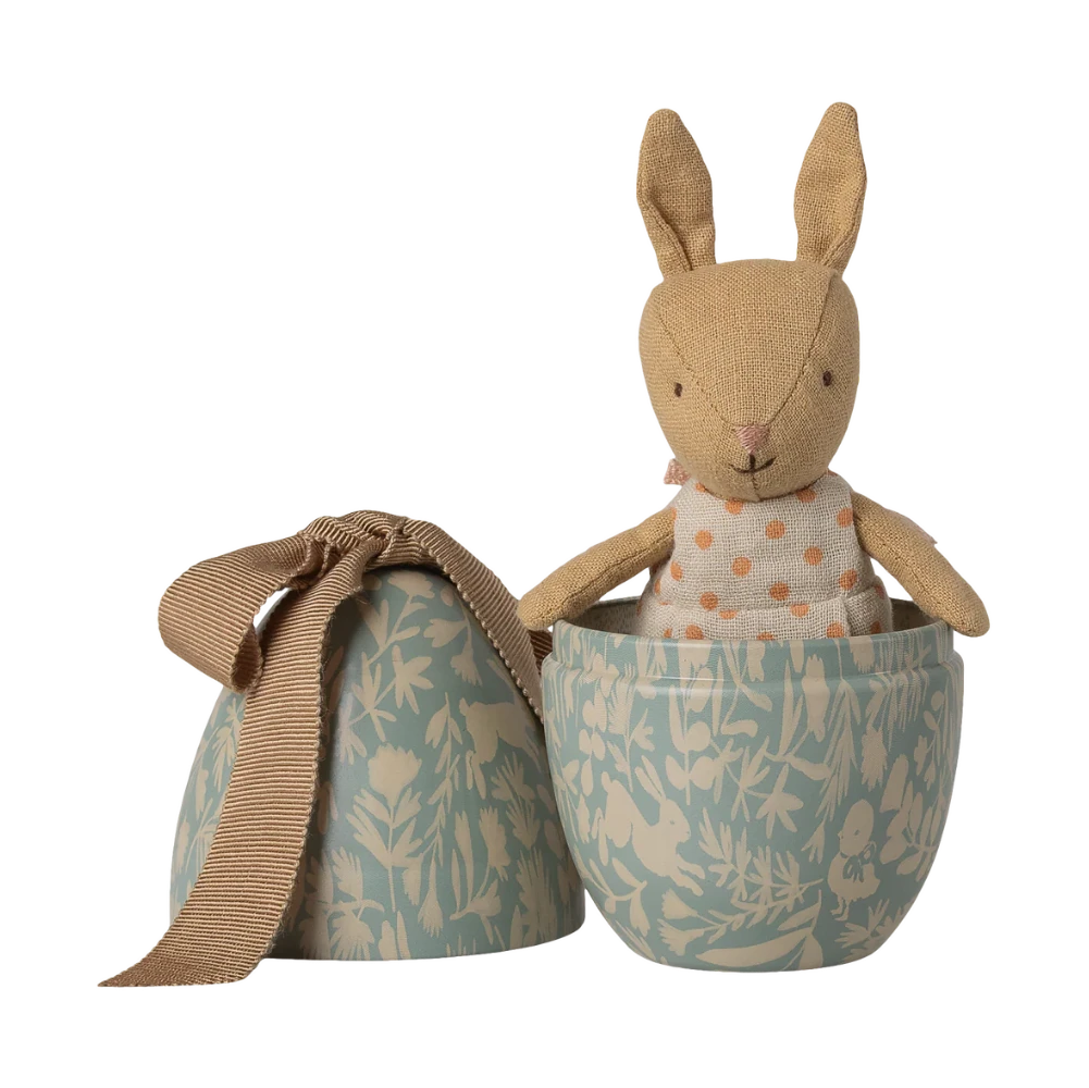 Ovo da Páscoa com Coelhinho Micro Azul Dusty