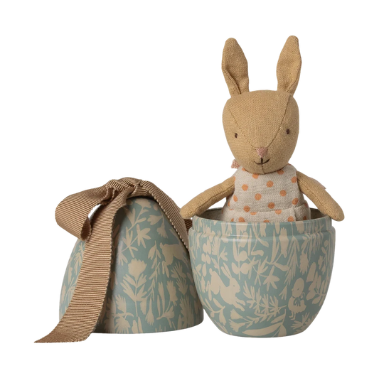 Ovo da Páscoa com Coelhinho Micro Azul Dusty