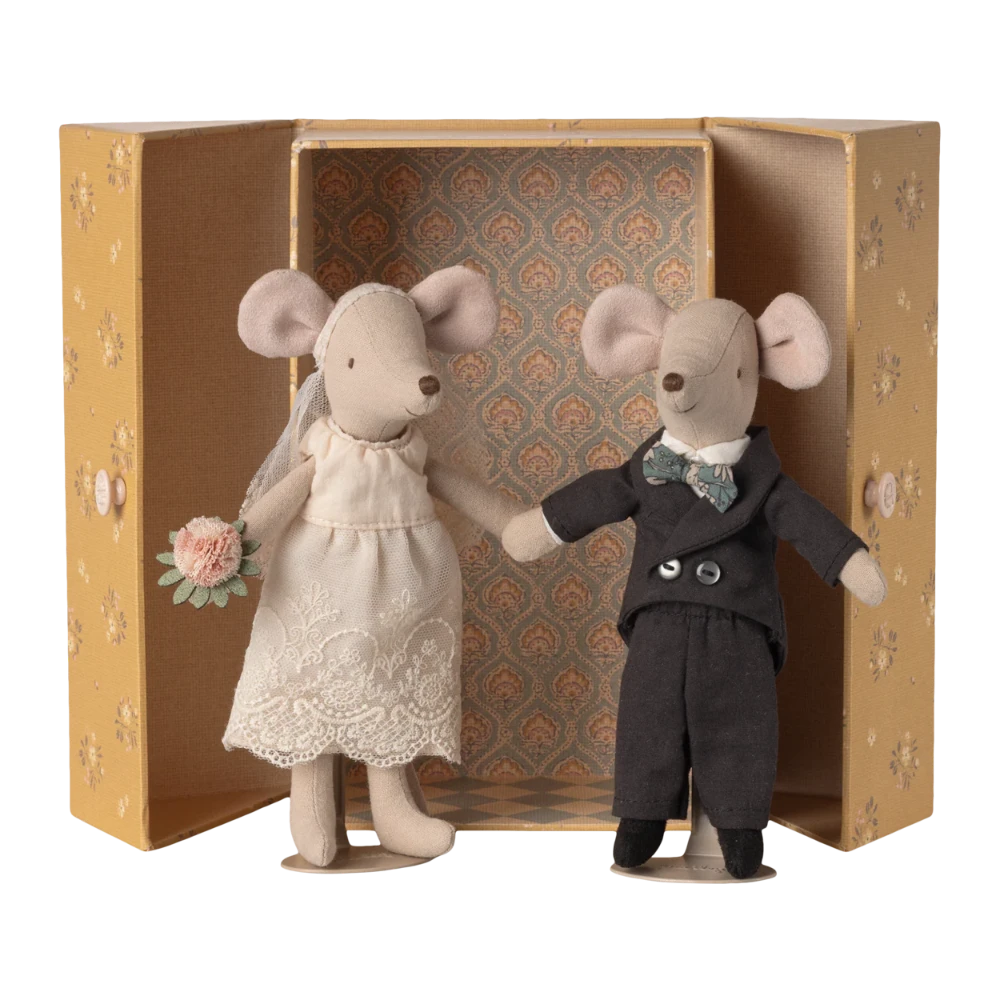 Casal noivos ratinhos Maileg Mum Dad