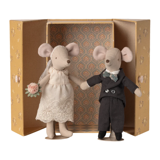 Casal noivos ratinhos Maileg Mum Dad
