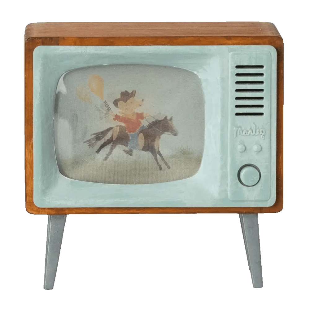 Televisão casa dos ratinhos Maileg madeira