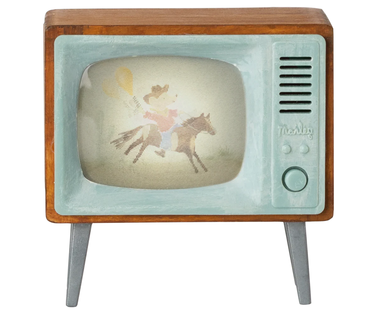 Televisão casa dos ratinhos Maileg madeira