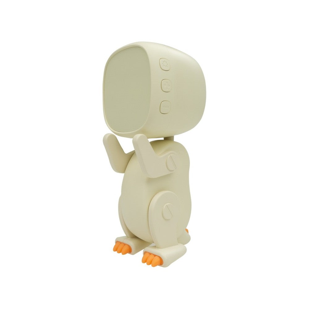 Despertador Infantil Robo Dino Branco Mary’s Recarregável