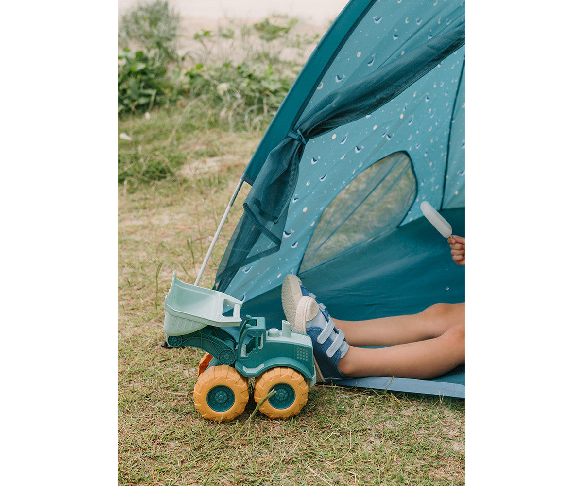 Escavadora infantil Monneka Green praia bebé