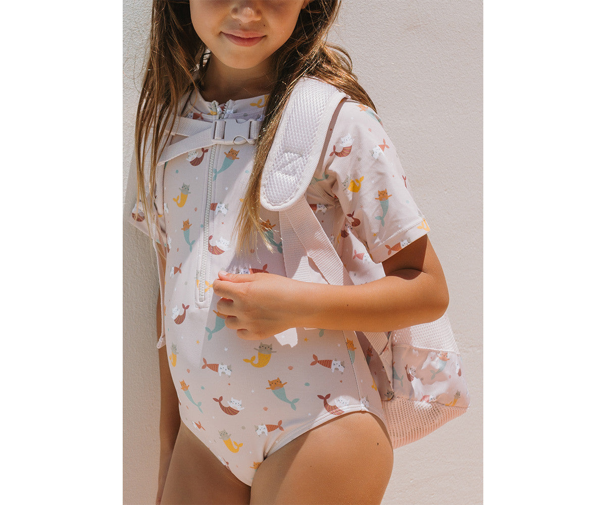 Mochila infantil antiareia Mermaid Cats Monneka