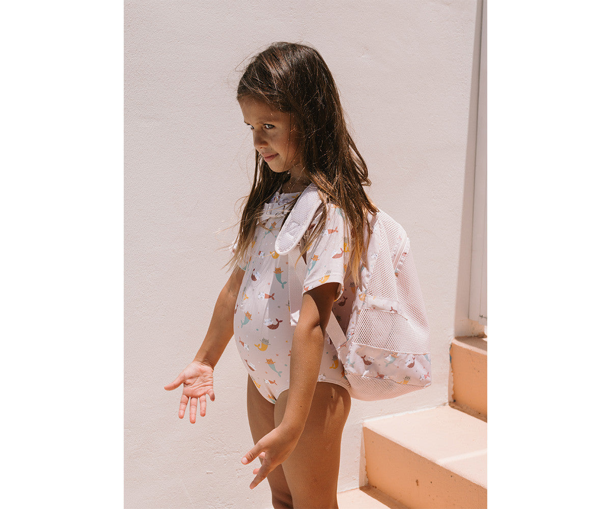Mochila infantil antiareia Mermaid Cats Monneka