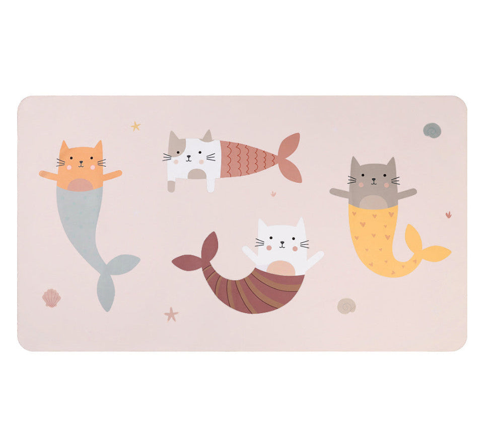 Toalha de Praia Microfibra | Mermaid Cats