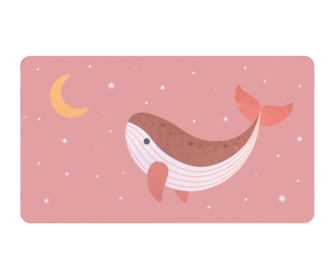 Toalha praia microfibra Whale Pink Monneka