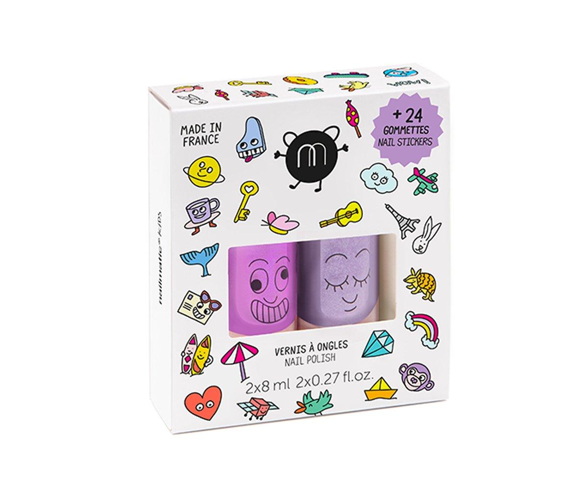  2 vernizes e stickers Pop Wow da marca Nailmatic